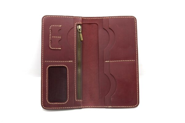 Pull Up Leather Long Wallet PLW_R_1