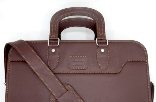 Screenshot Milled Leather Laptop Bag LB_DM_1
