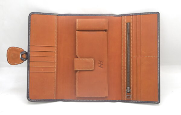 Ladies Trifold Leather Long Wallet LLL_1