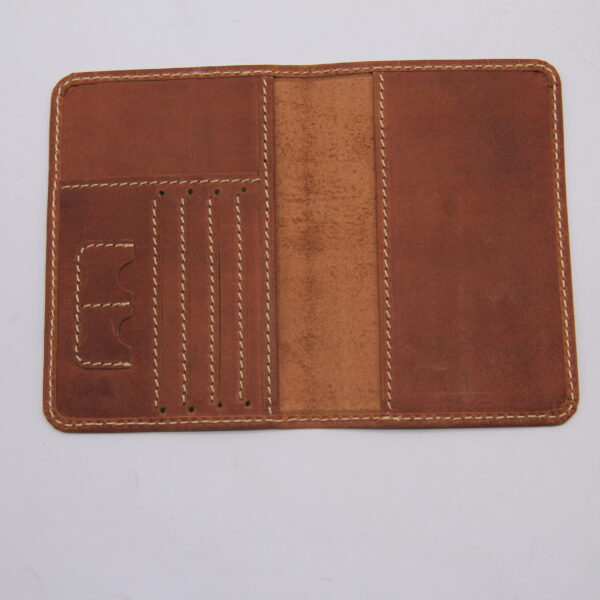Leather Passport Cum Card Holder
