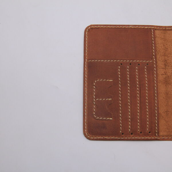 Leather Passport Cum Card Holder