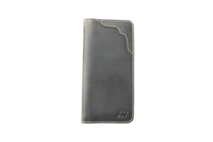 Waxy Cow Leather Long Wallet