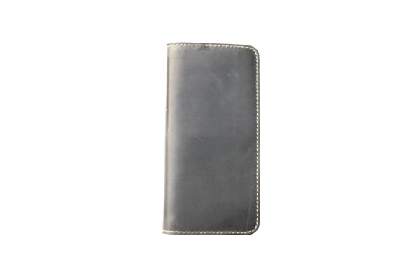 Waxy Cow Leather Long Wallet