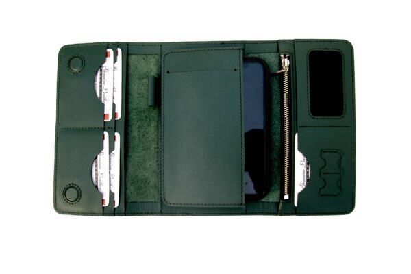 Top Quality Leather Trifold Long Wallet