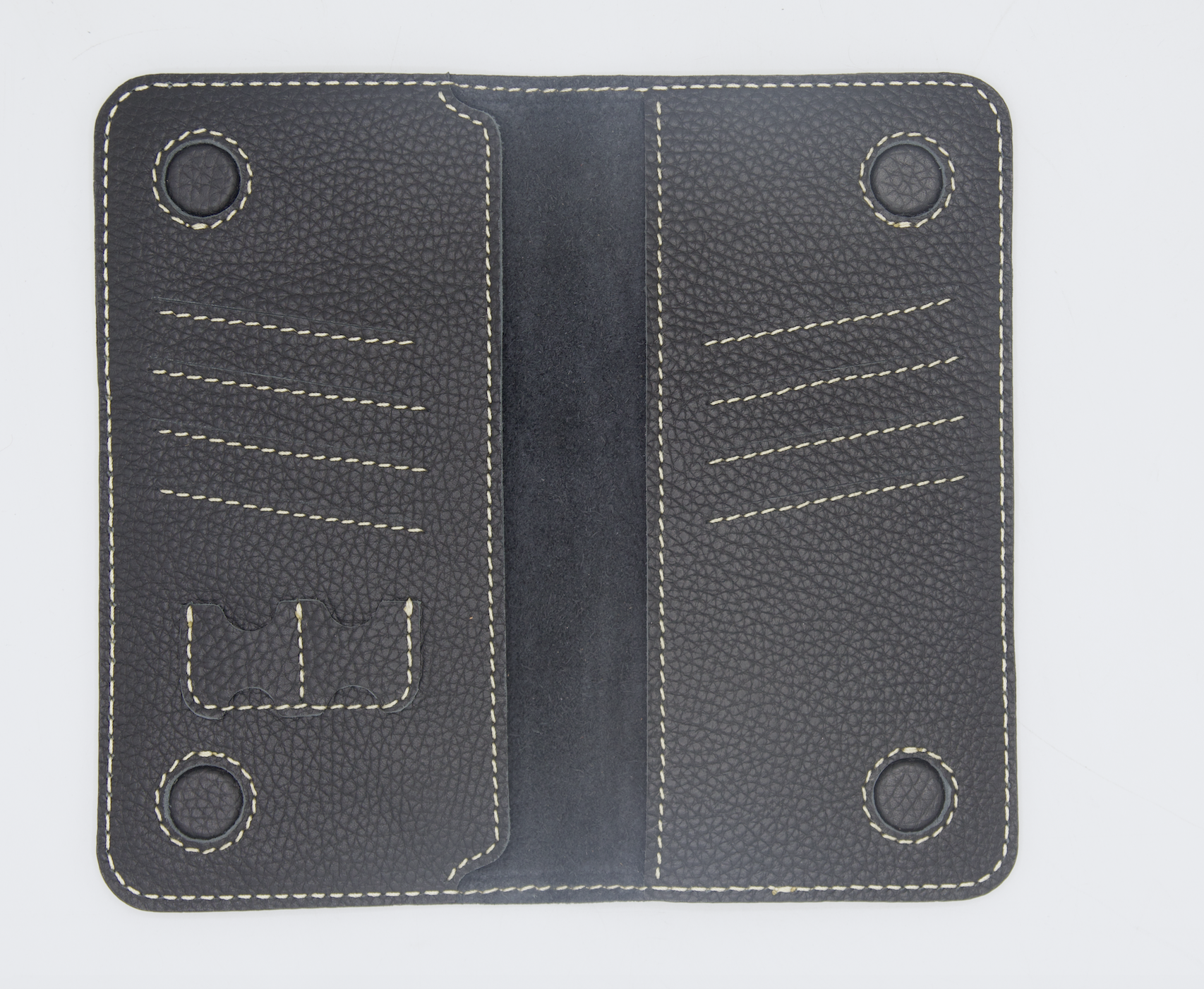 Milled Cow Leather Long Wallet MLW_1