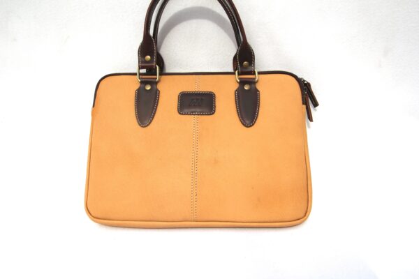 Handled Leather Laptop Sleeve_D1