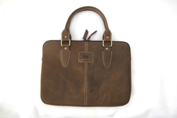 Handled Leather Laptop Sleeve_D1