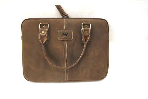 Handled Leather Laptop Sleeve_D1