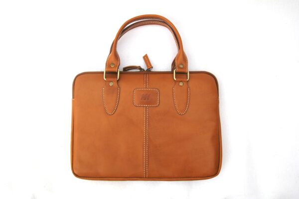 Handled Leather Laptop Sleeve_D1