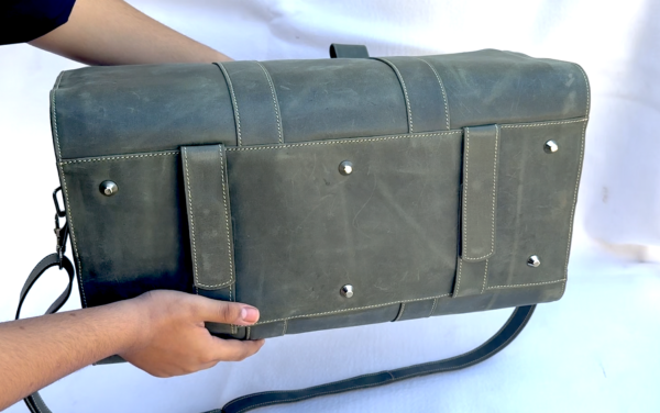 Smart Leather Duffle Bag