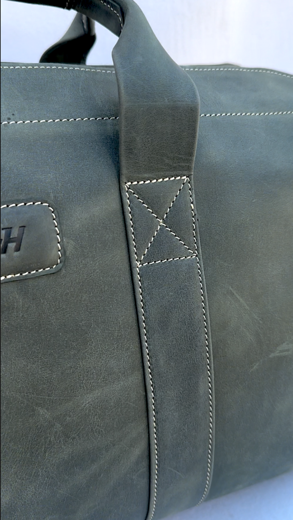Smart Leather Duffle Bag