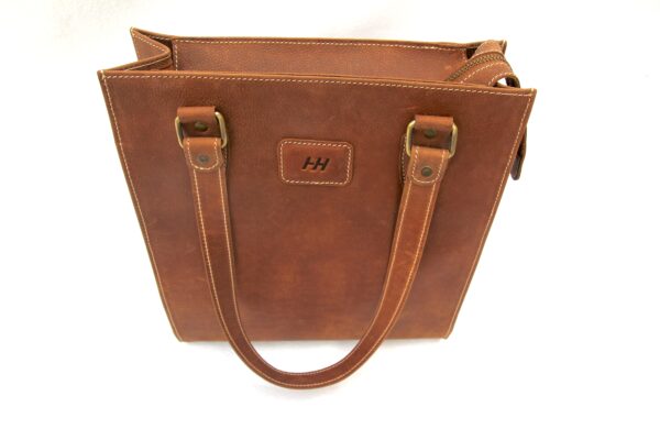 Cow Leather Vertical Tote bag - D2