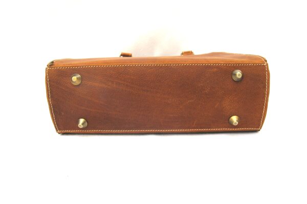 Cow Leather Vertical Tote bag - D2