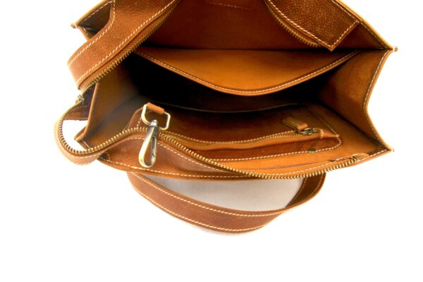 Cow Leather Vertical Tote bag - D2