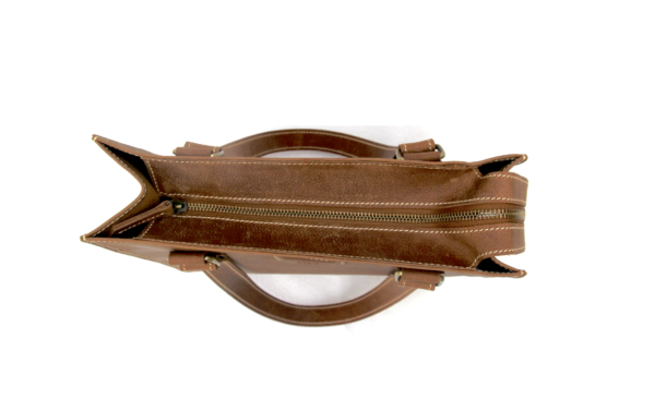 Cow Leather Vertical Tote bag - D2